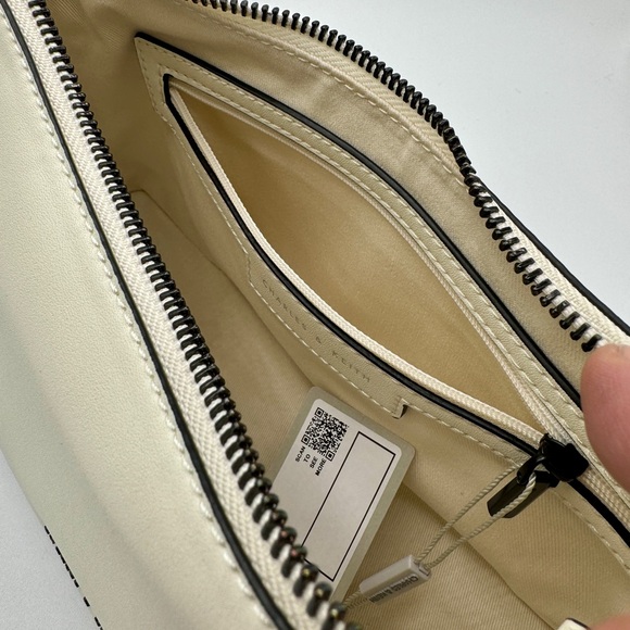 Charles & Keith Cream Crossbody Chain Handle Bag W/Changeable Straps Imported - Picture 13 of 13